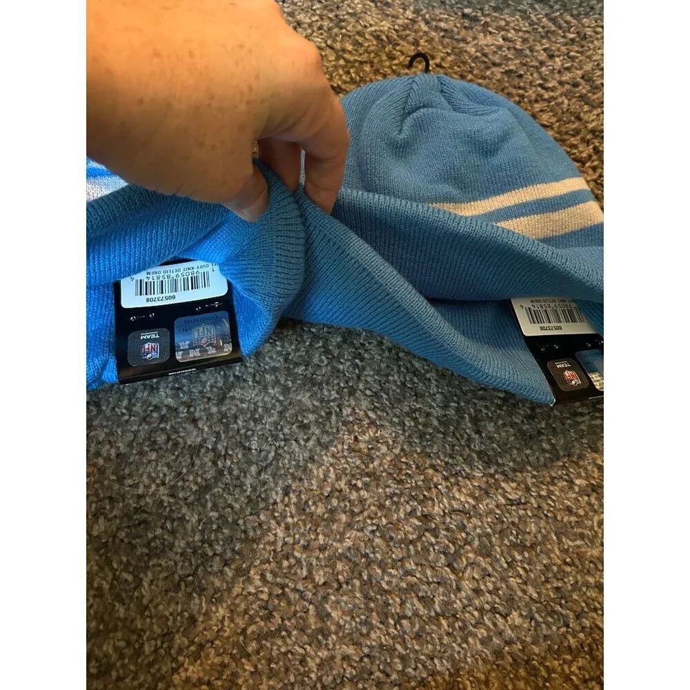 New Era Unisex-Adult NFL Official Sport Knit Classic Striped Knit Beanie cold - Picture 5 of 6